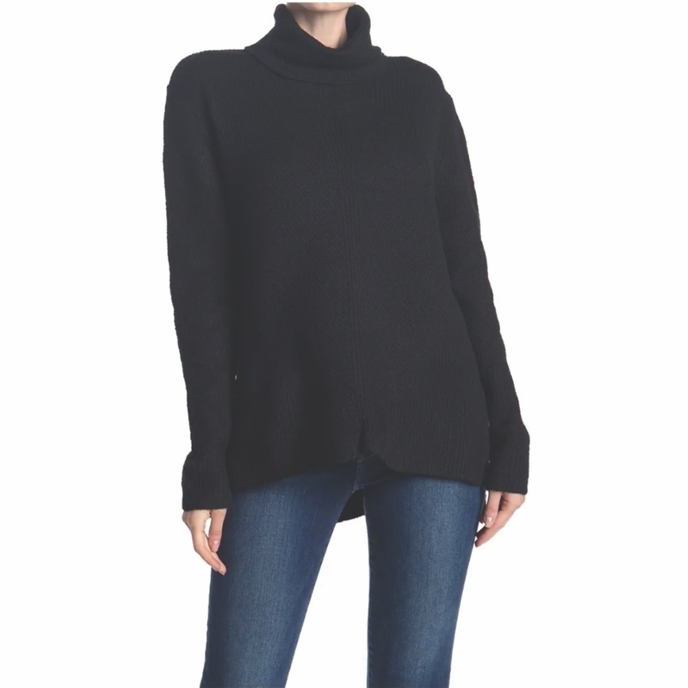 Sweet Romeo Black Turtleneck Sweater
